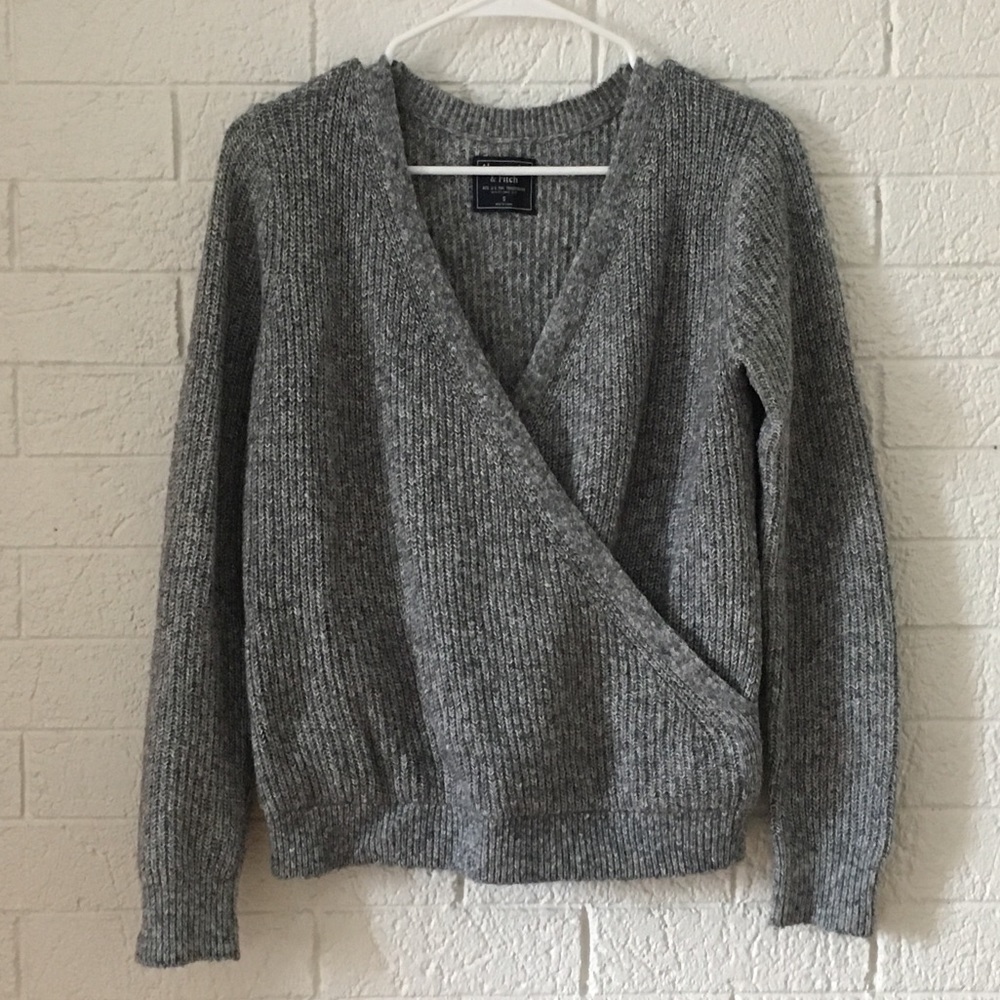 Abercrombie & Fitch Wrap Front Sweater